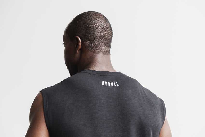 Nobull Crossfit Sleeveless Tee Tanks & Tees Black | 2147-KFNTV